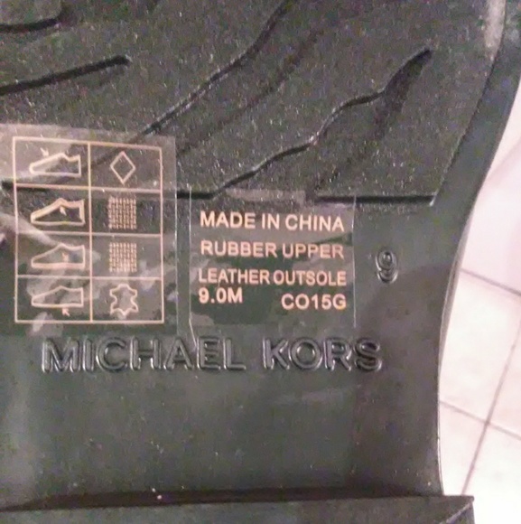 Michael Kors Women's Dark Green Rain Boots - Picture 5 of 8